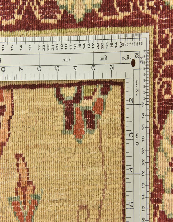 Detail image of  2' 10 x 17' 4  Hand Knotted Peshawar Ziegler Runner Rug