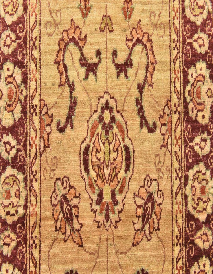Detail image of  2' 10 x 17' 4  Hand Knotted Peshawar Ziegler Runner Rug