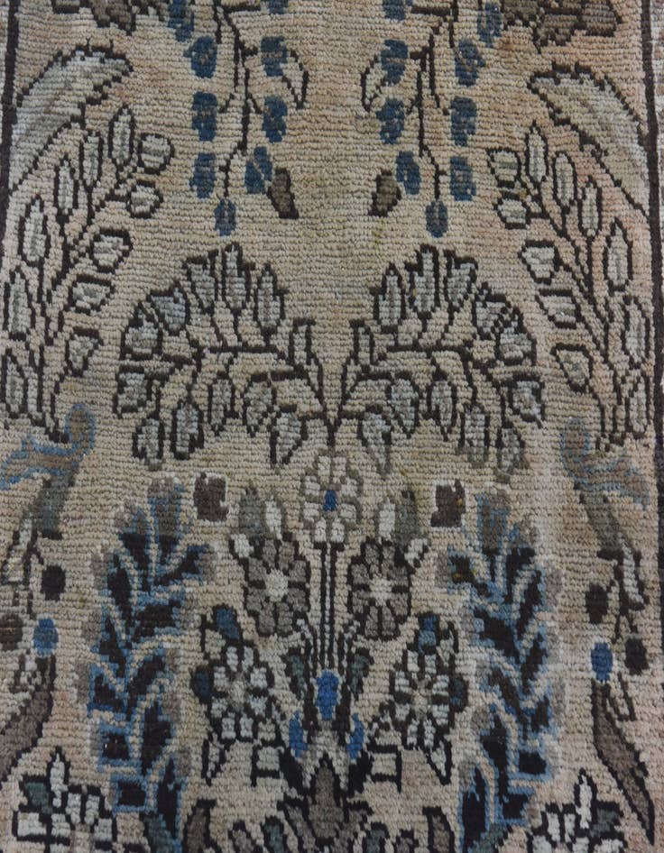 Detail image of 2' 5 x 13' Hand Knotted Ultra Vintage Persian Wool Runner Rug