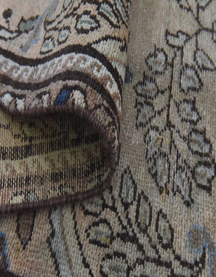 Detail image of 2' 5 x 13' Hand Knotted Ultra Vintage Persian Wool Runner Rug