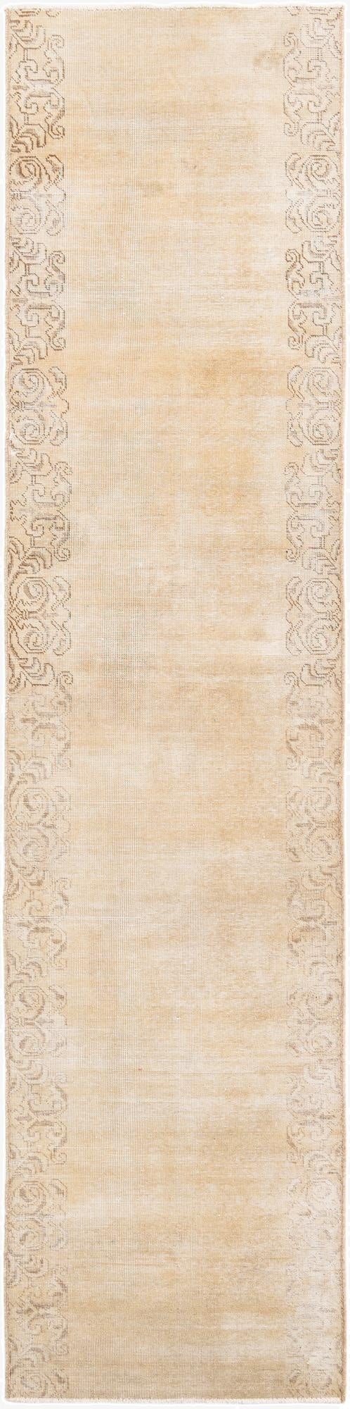  2' 7 x 8' 2  Hand Knotted Ultra Vintage Persian Wool Runner Rug