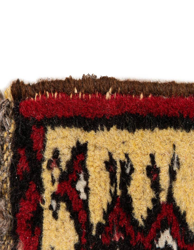 Detail image of  1' 8 x 2' 1  Hand Knotted Heriz Wool Square Rug