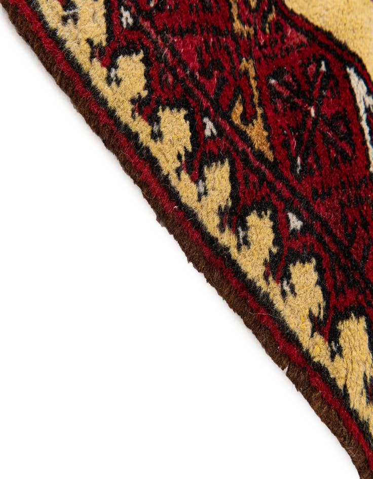 Detail image of  1' 8 x 2' 1  Hand Knotted Heriz Wool Square Rug