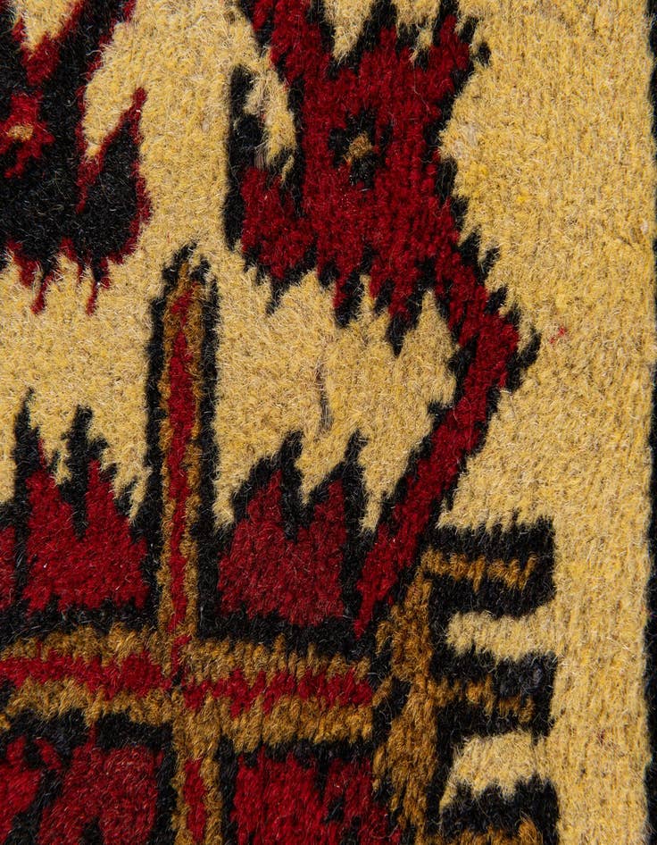 Detail image of  1' 8 x 2' 1  Hand Knotted Heriz Wool Square Rug