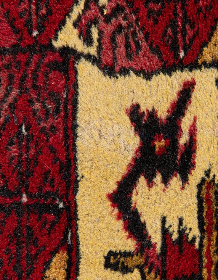 Detail image of  1' 8 x 2' 1  Hand Knotted Heriz Wool Square Rug