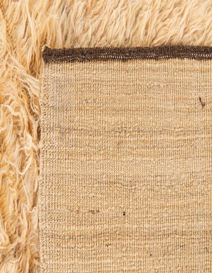 Detail image of  9' 8 x 10'  Hand Knotted Moroccan Wool Square Rug