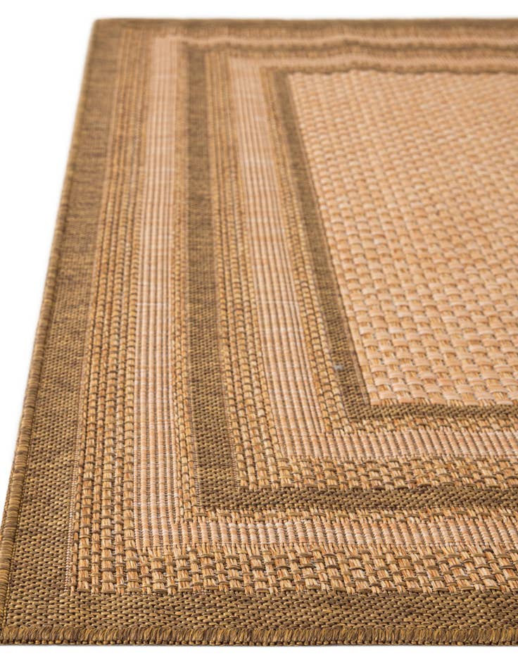 Detail image of  6' x 6'  Washable Border Indoor / Outdoor Square Rug