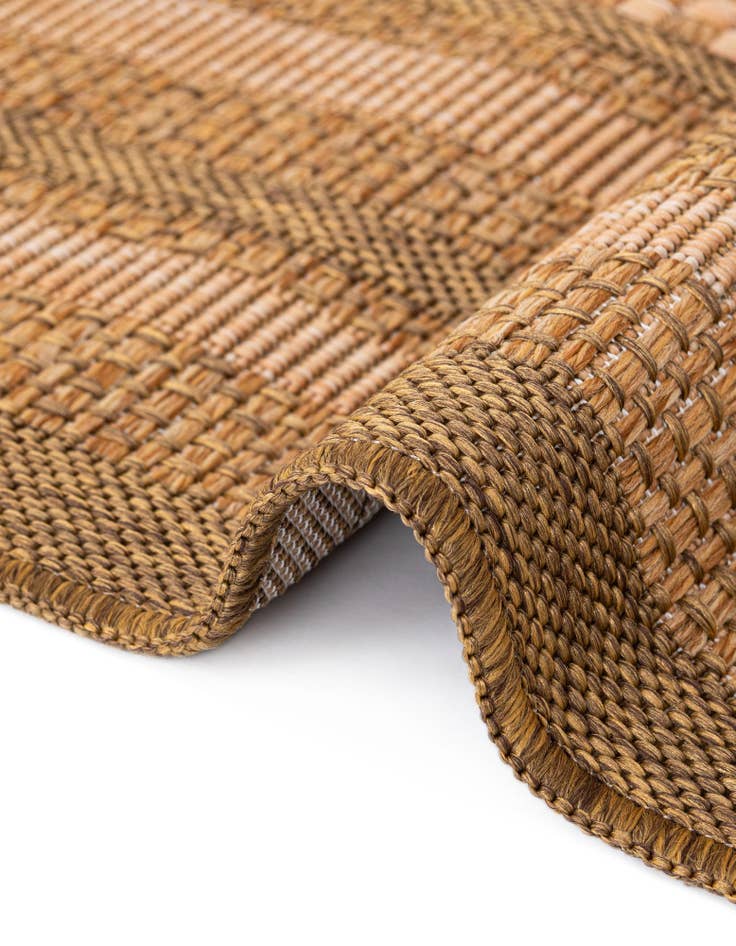 Detail image of  6' x 6'  Washable Border Indoor / Outdoor Square Rug