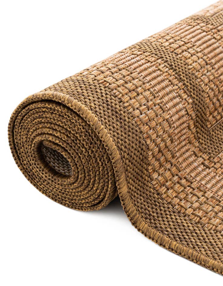 Detail image of  6' x 6'  Washable Border Indoor / Outdoor Square Rug