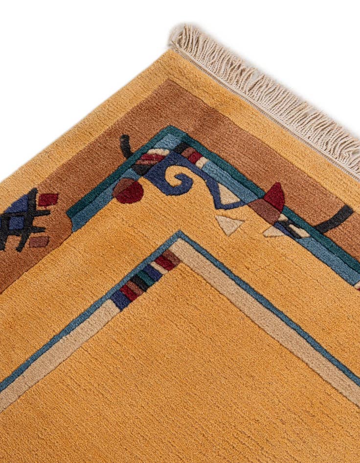 Detail image of  8' 2 x 8' 4  Hand Knotted Tibet Wool Square Rug