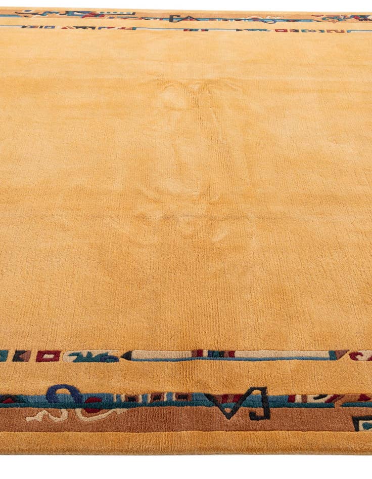 Detail image of  8' 2 x 8' 4  Hand Knotted Tibet Wool Square Rug