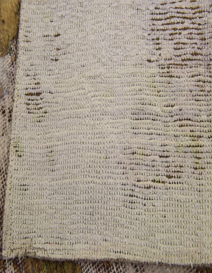 Detail image of  6' 2 x 6' 5  Hand Knotted Ultra Vintage Persian Wool Square Rug