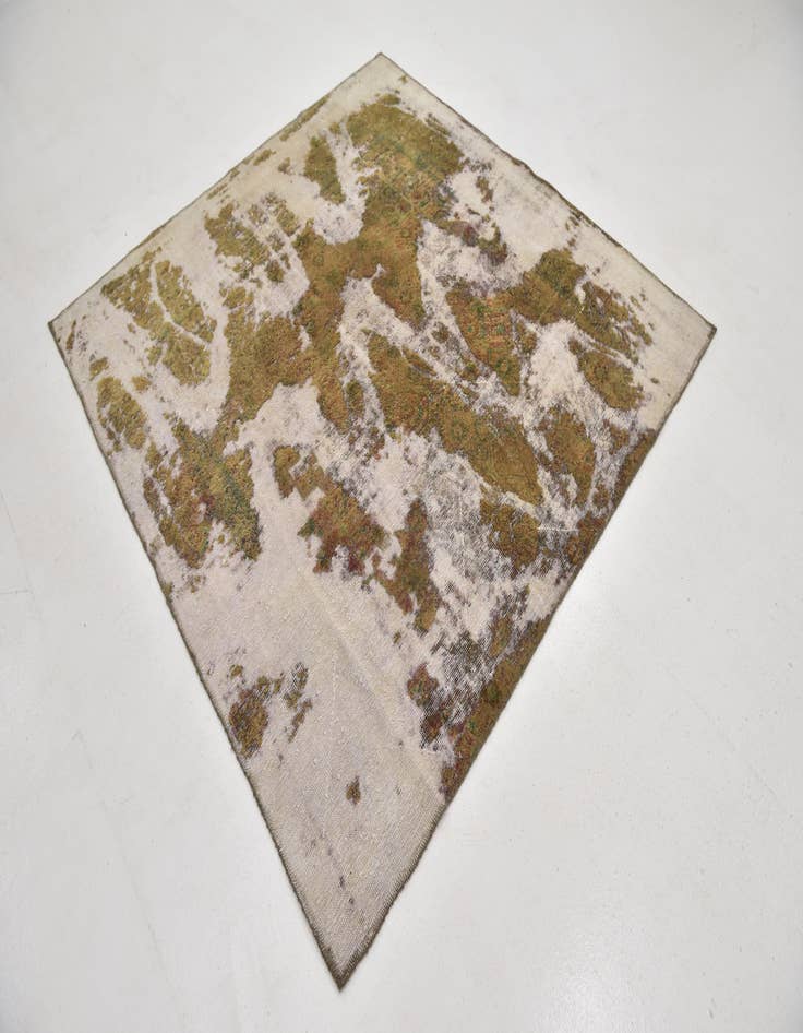 Detail image of  6' 2 x 6' 5  Hand Knotted Ultra Vintage Persian Wool Square Rug