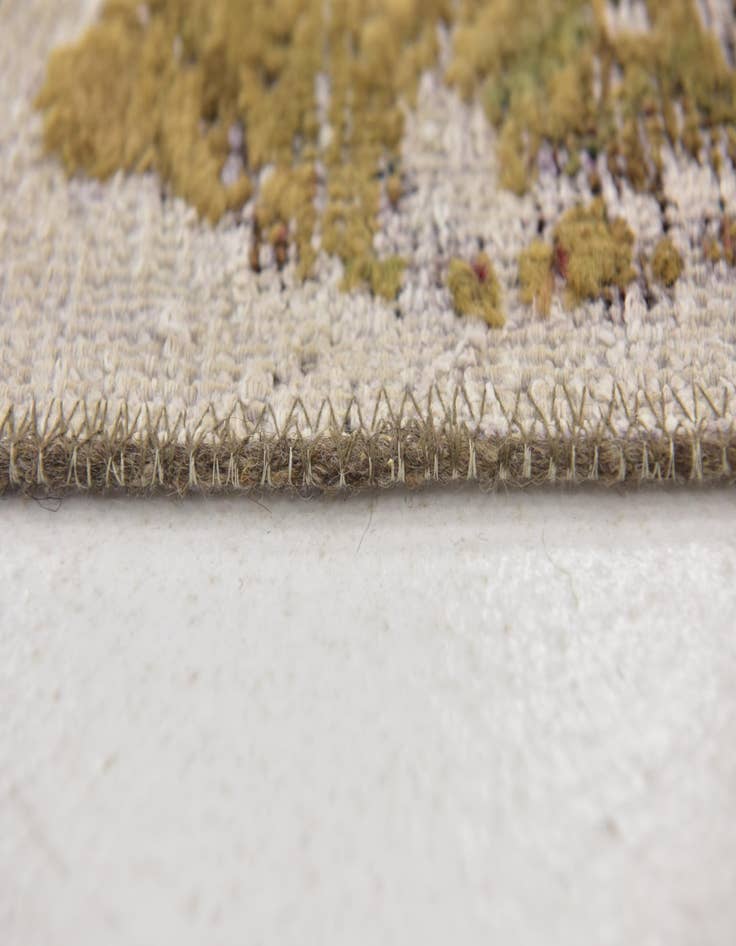 Detail image of  6' 2 x 6' 5  Hand Knotted Ultra Vintage Persian Wool Square Rug