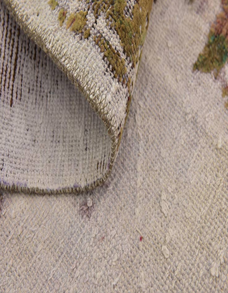 Detail image of  6' 2 x 6' 5  Hand Knotted Ultra Vintage Persian Wool Square Rug