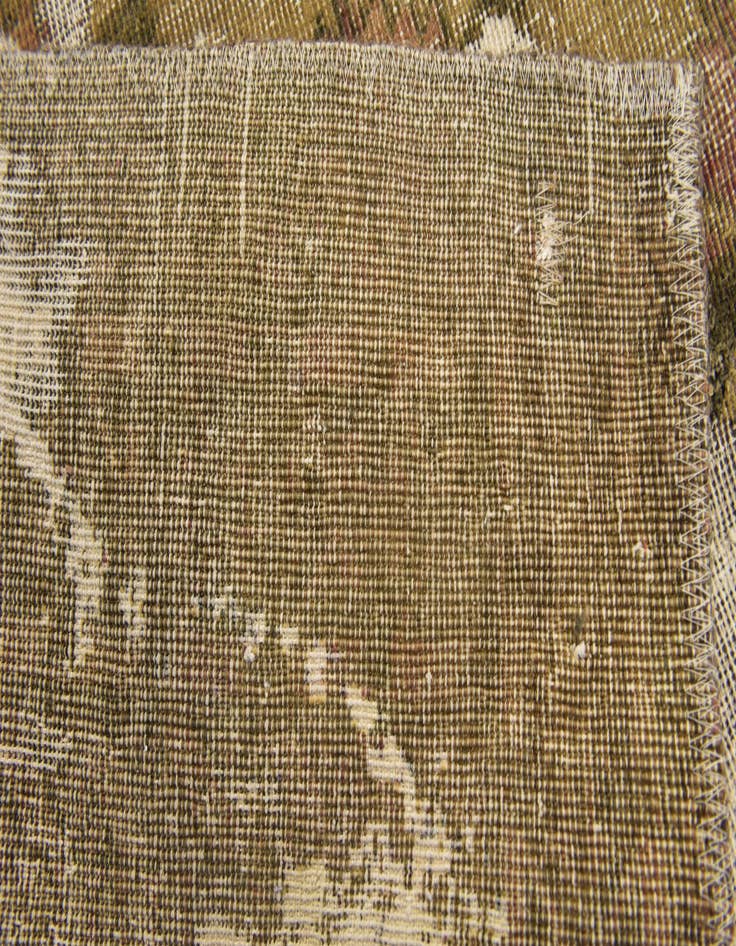 Detail image of  3' 2 x 3' 5  Hand Knotted Ultra Vintage Persian Wool Square Rug