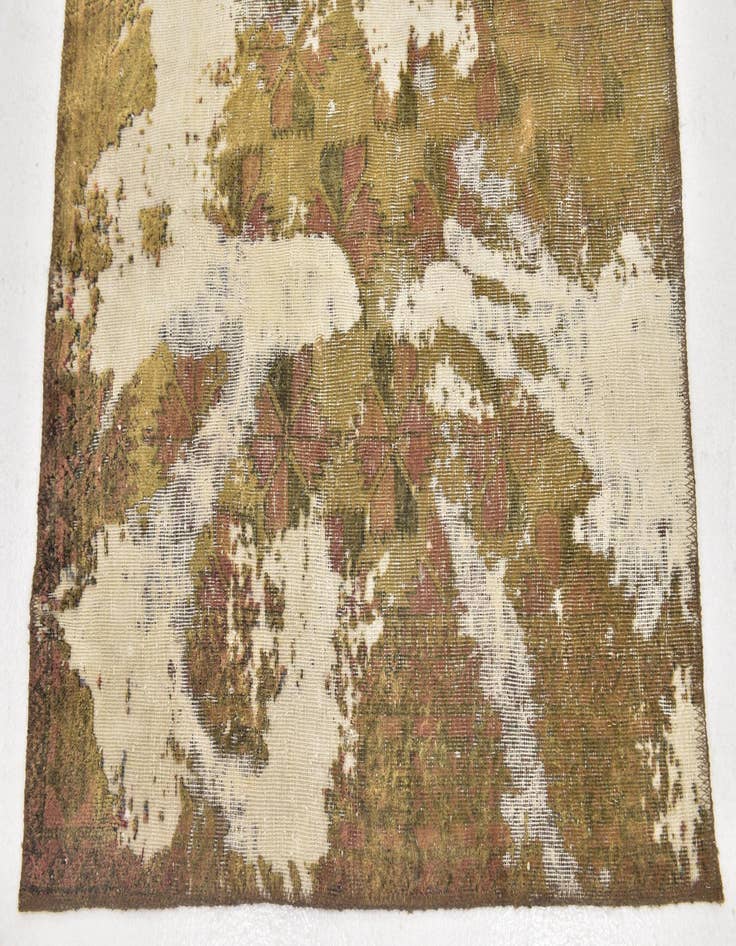 Detail image of  3' 2 x 3' 5  Hand Knotted Ultra Vintage Persian Wool Square Rug