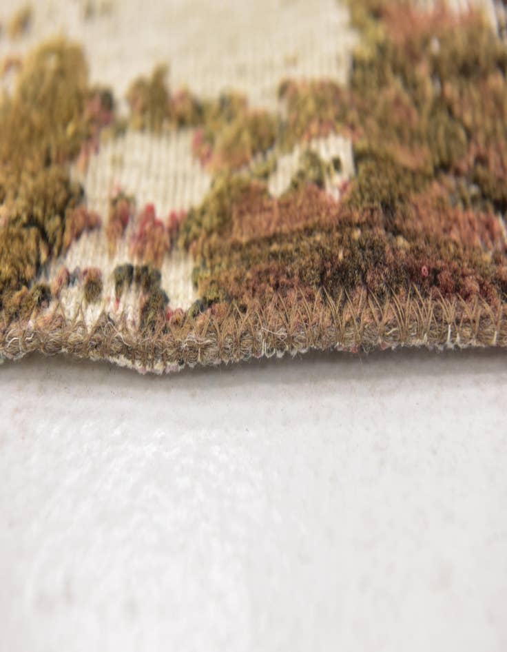 Detail image of  3' 2 x 3' 5  Hand Knotted Ultra Vintage Persian Wool Square Rug