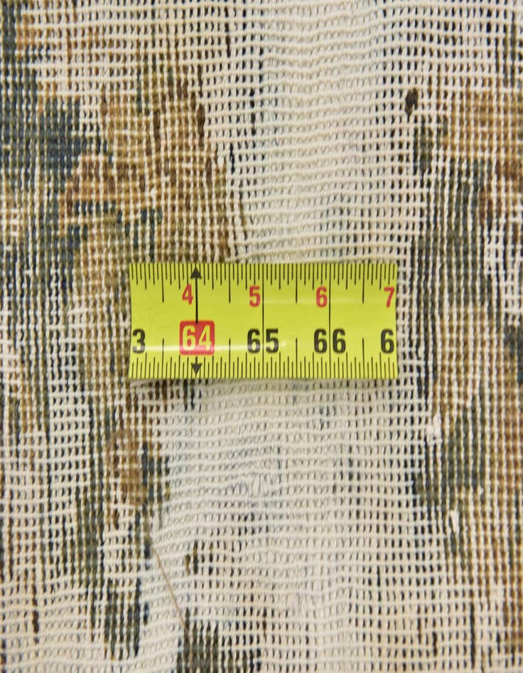 Detail image of  6' 6 x 7' 8  Hand Knotted Ultra Vintage Persian Wool Square Rug