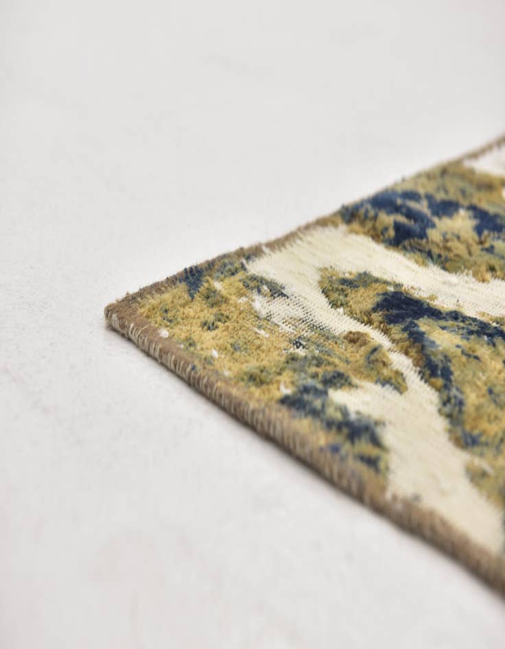 Detail image of  6' 6 x 7' 8  Hand Knotted Ultra Vintage Persian Wool Square Rug