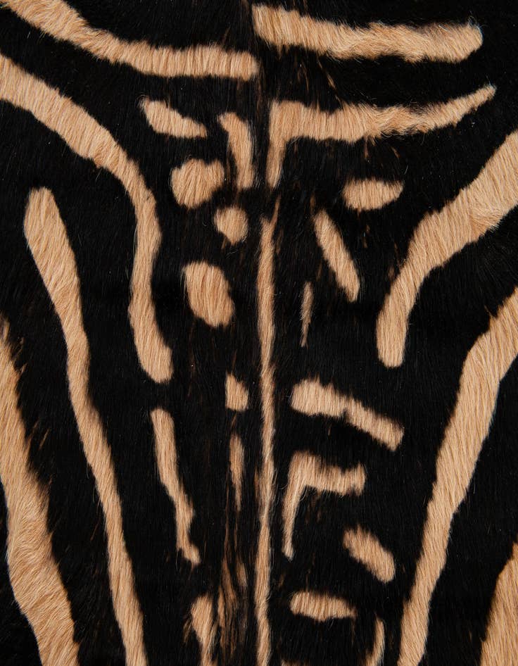Detail image of  6' 4 x 6' 5 Cowhide Leather Freeform Rug