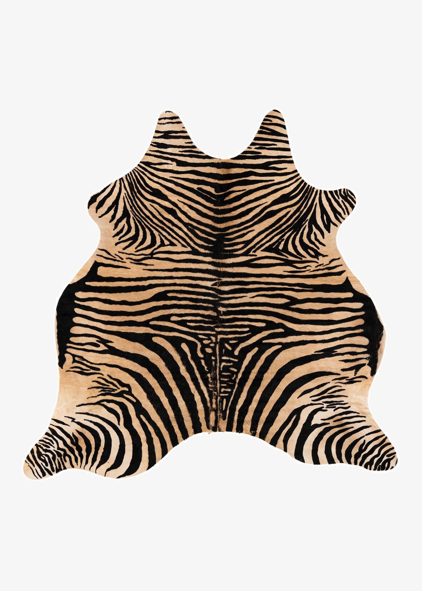  6' 4 x 6' 5 Cowhide Leather Freeform Rug