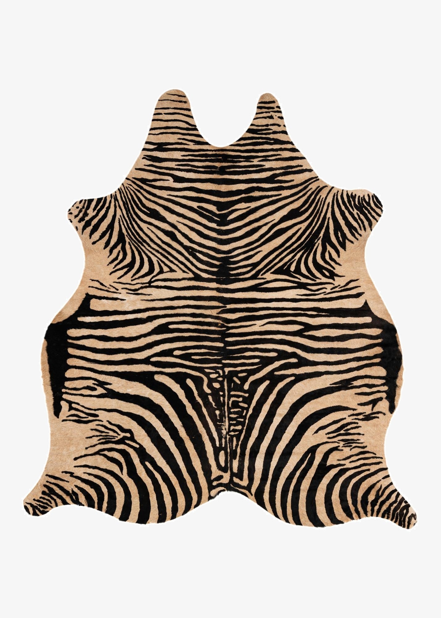  6' 2 x 6' 10 Cowhide Leather Freeform Rug