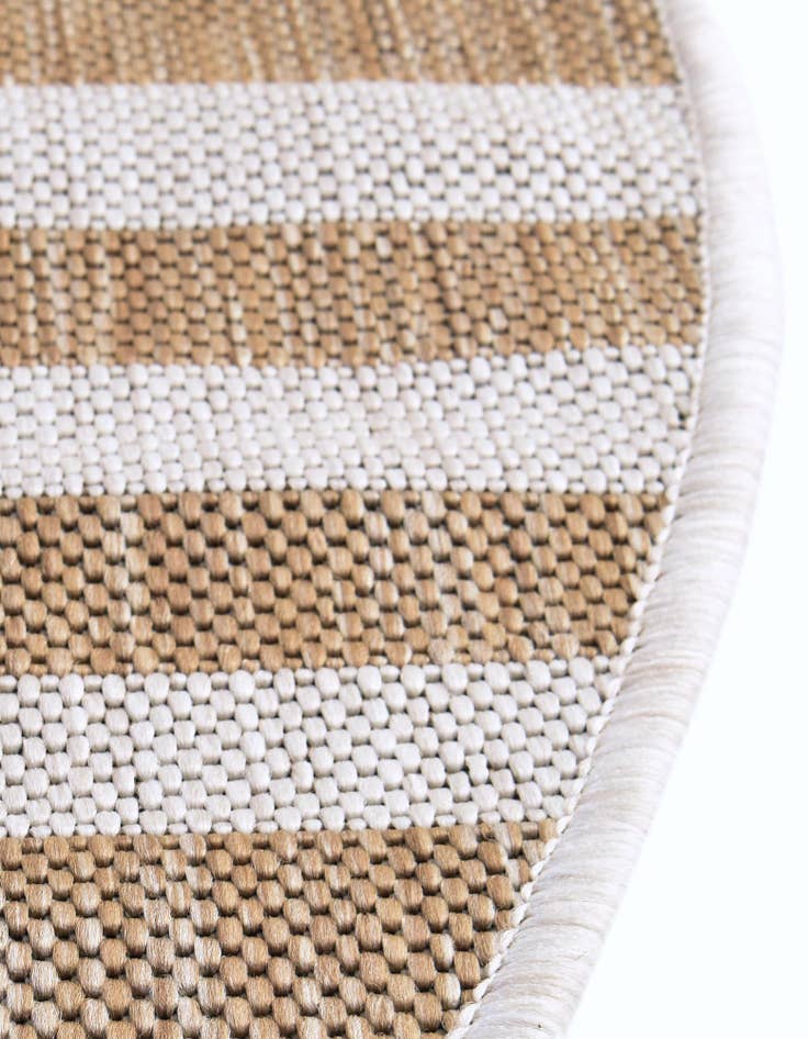 Detail image of  2' 7 x 4'  Washable Ribbon Indoor / Outdoor Hearth Rug