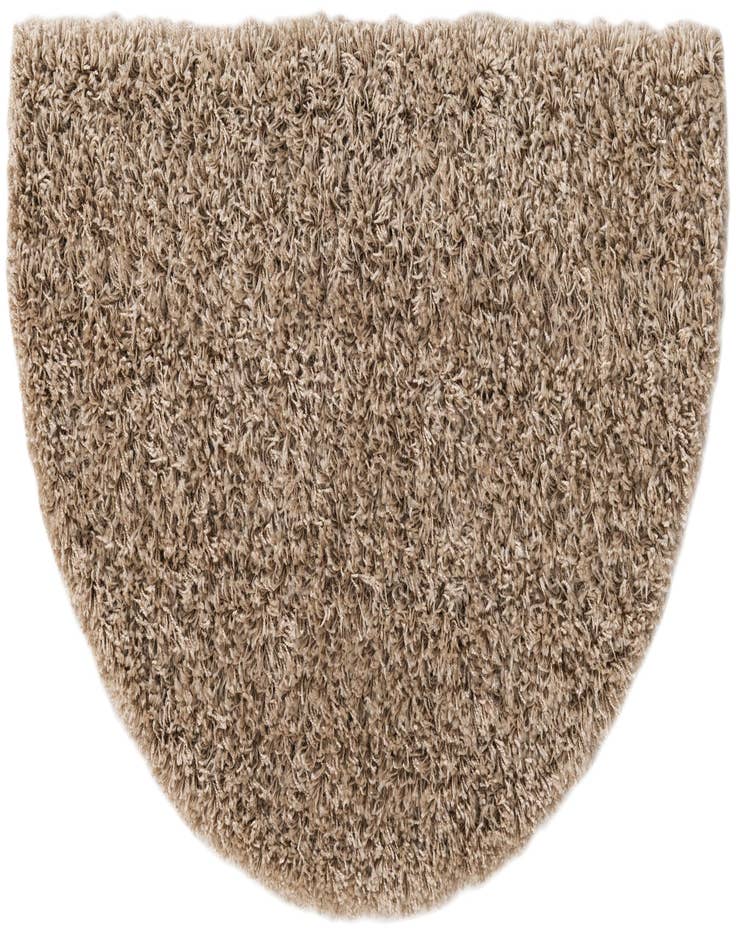 Detail image of  2' 2 x 3' 7 Solid Shag Hearth Rug