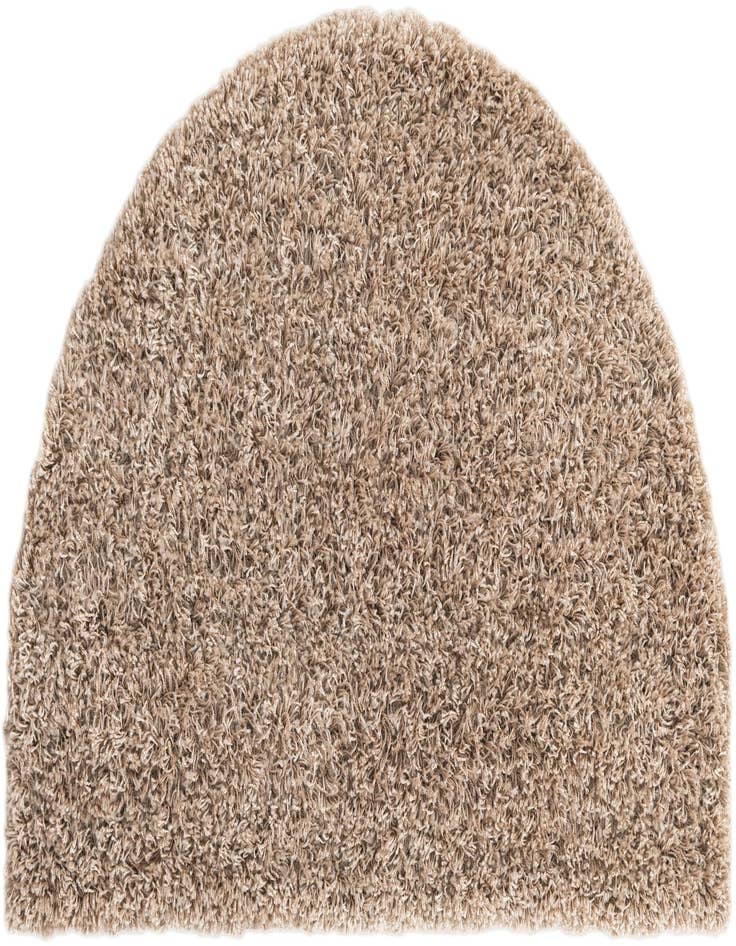 Detail image of  2' 7 x 4' Solid Shag Hearth Rug