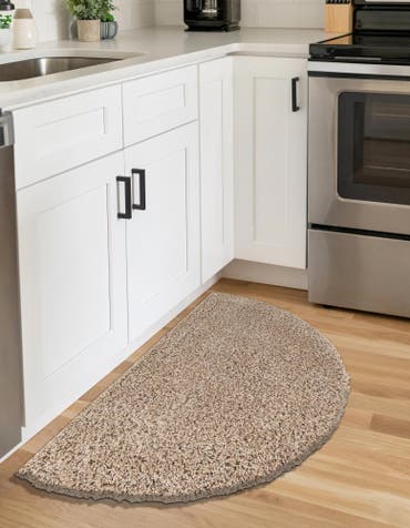  2' 2 x 3' 7 Solid Shag Hearth Rug