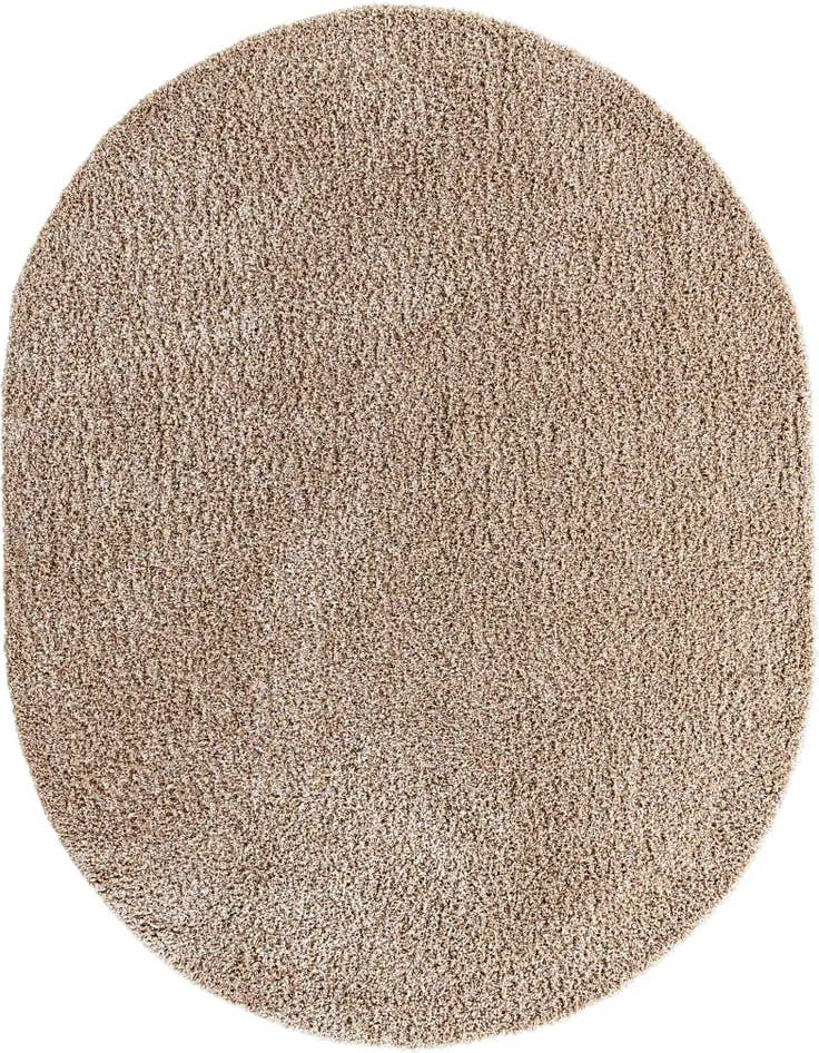 Detail image of  7' 10 x 10' Solid Shag Oval Rug