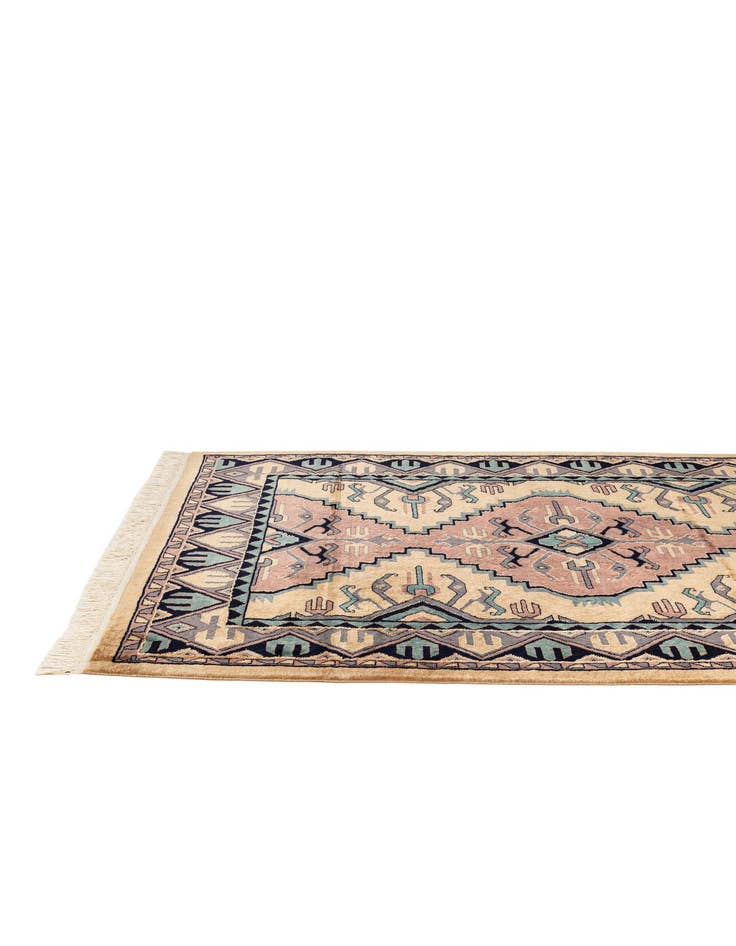 Detail image of  4' 3 x 6'  Hand Knotted Bokhara Oriental Rug