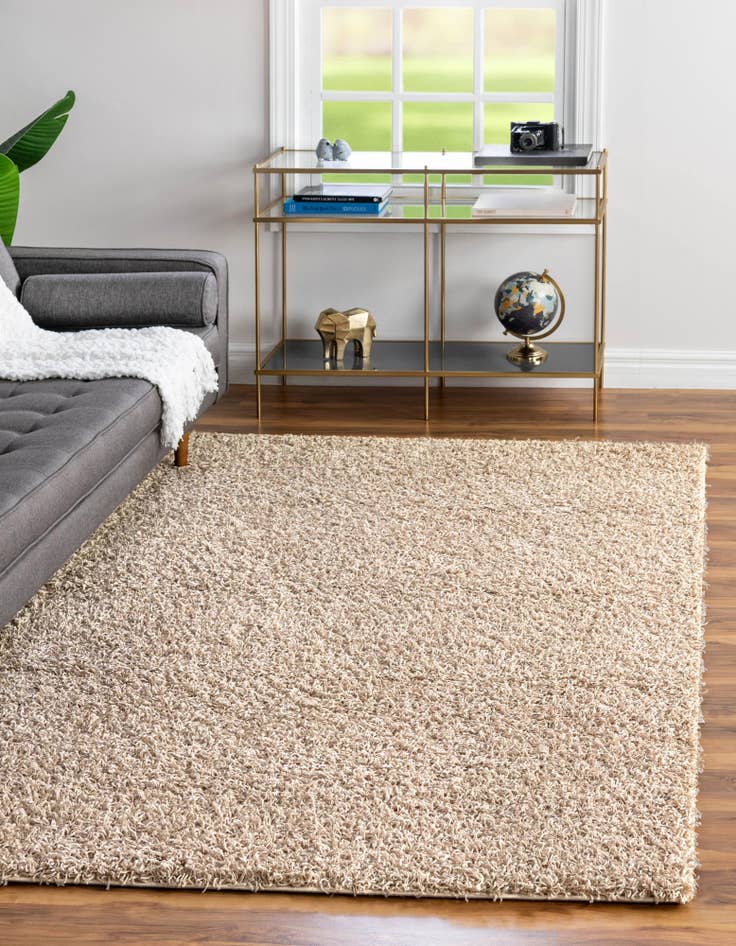 Detail image of  3' 3 x 5' 3 Comfort Solid Shag Rug