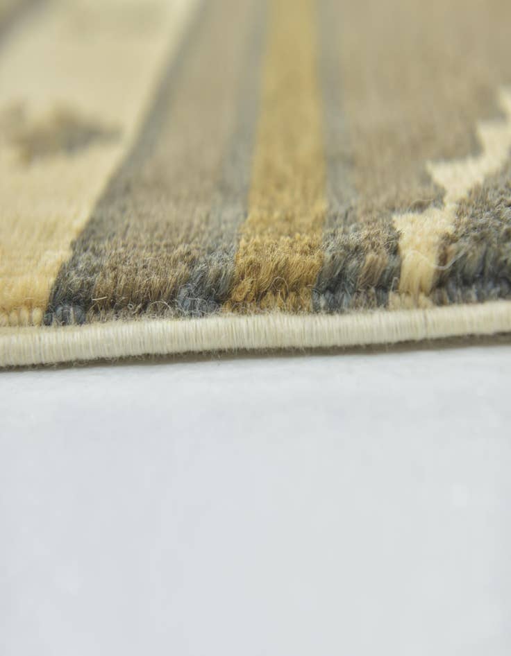 Detail image of  6' 9 x 9' 6  Hand Knotted Ikat Rug