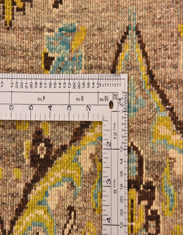 Detail image of  8' 3 x 9' 8  Hand Knotted Ikat Rug