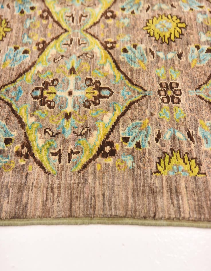Detail image of  8' 3 x 9' 8  Hand Knotted Ikat Rug