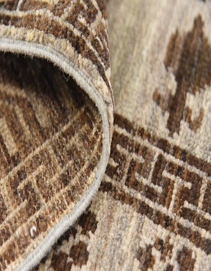 Detail image of  6' 9 x 10' 2  Hand Knotted Khotan Ziegler Oriental Rug