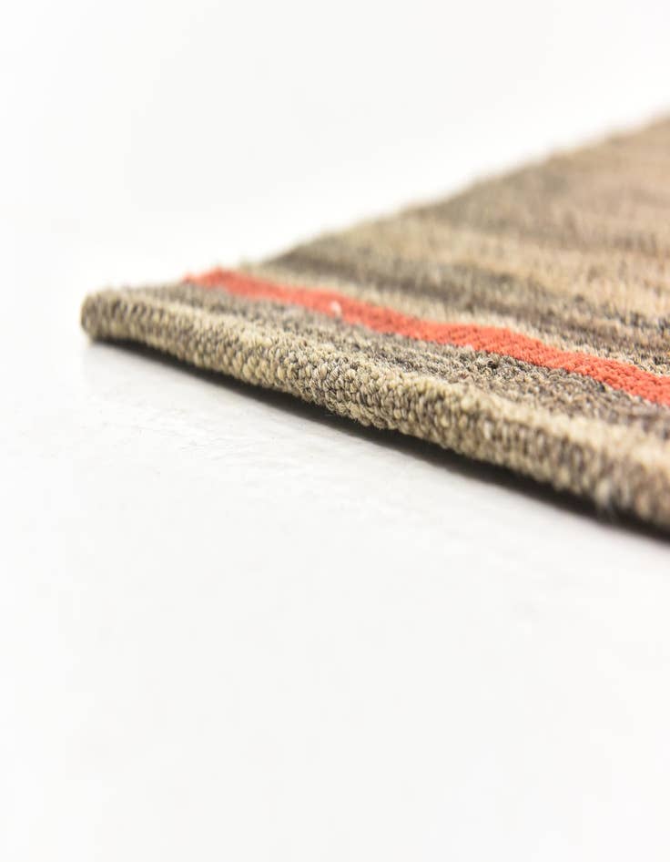 Detail image of  5' 9 x 8'  Hand Woven Kilim Modern Wool Rug