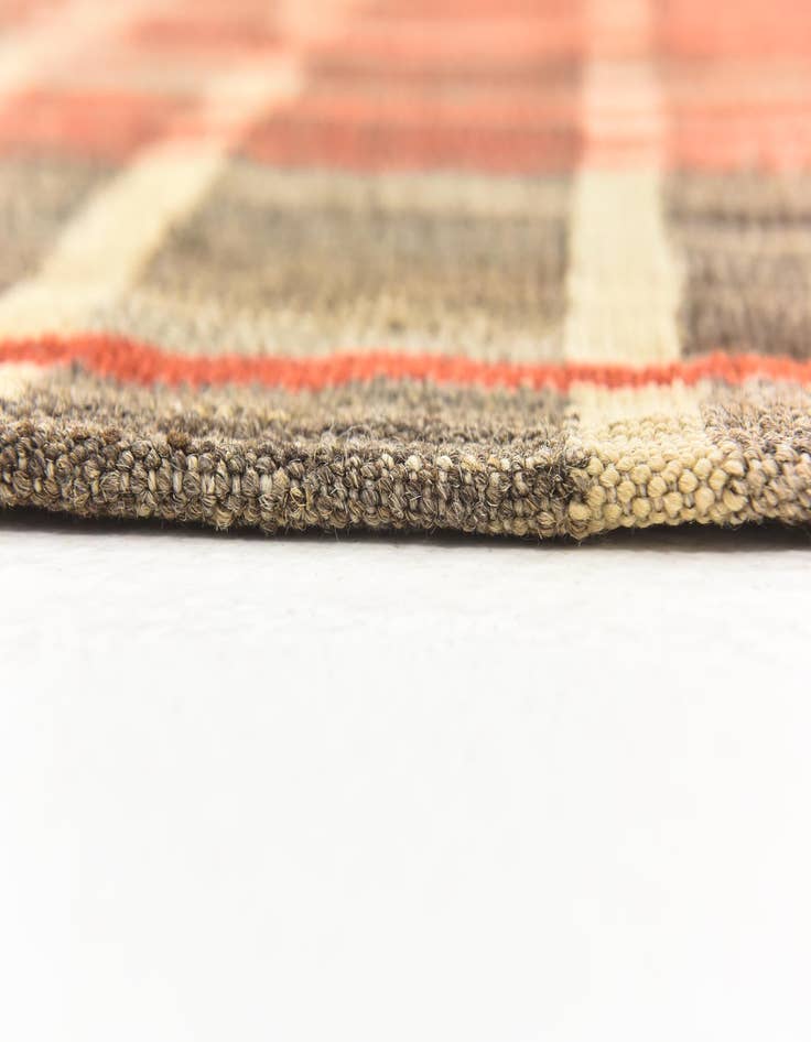 Detail image of  5' 9 x 8'  Hand Woven Kilim Modern Wool Rug