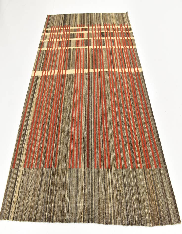 Detail image of  6' x 7' 10  Hand Woven Kilim Modern Wool Rug
