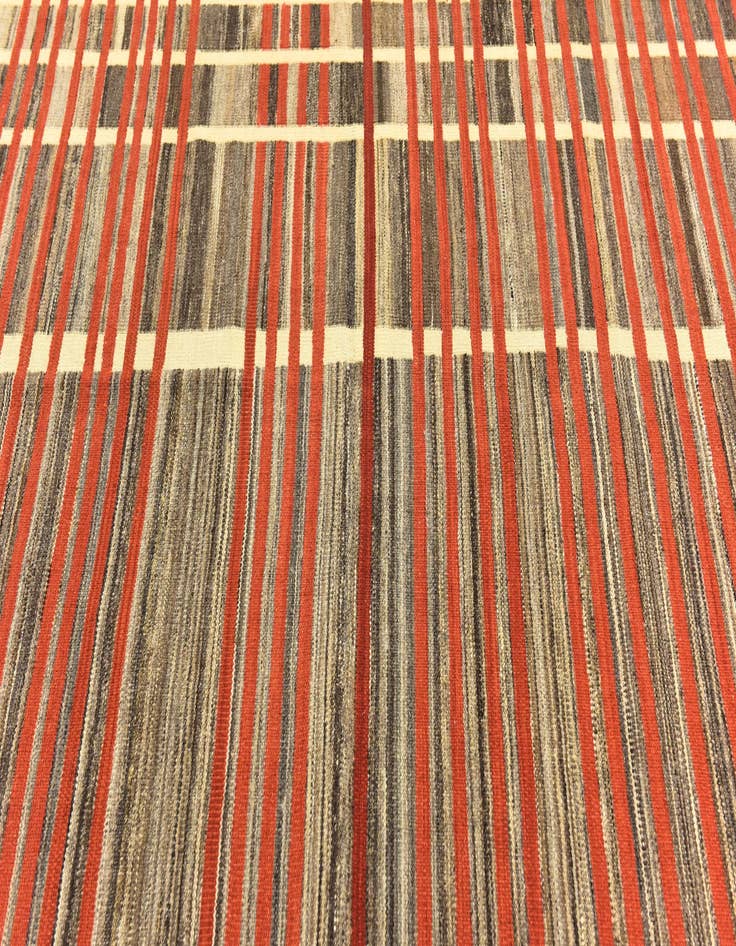 Detail image of  6' x 7' 10  Hand Woven Kilim Modern Wool Rug