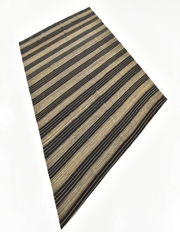 Detail image of  6' x 7' 7  Hand Woven Kilim Modern Wool Rug