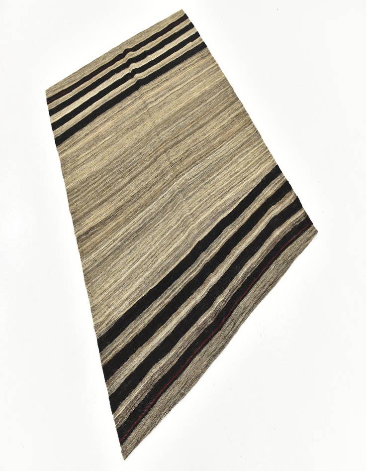 Detail image of  4' 4 x 5' 6  Hand Woven Kilim Modern Wool Rug