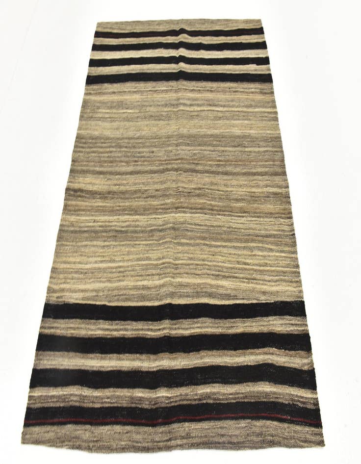 Detail image of  4' 4 x 5' 6  Hand Woven Kilim Modern Wool Rug