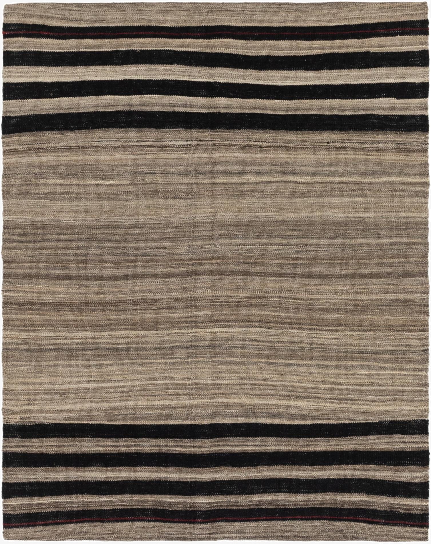  4' 4 x 5' 6  Hand Woven Kilim Modern Wool Rug