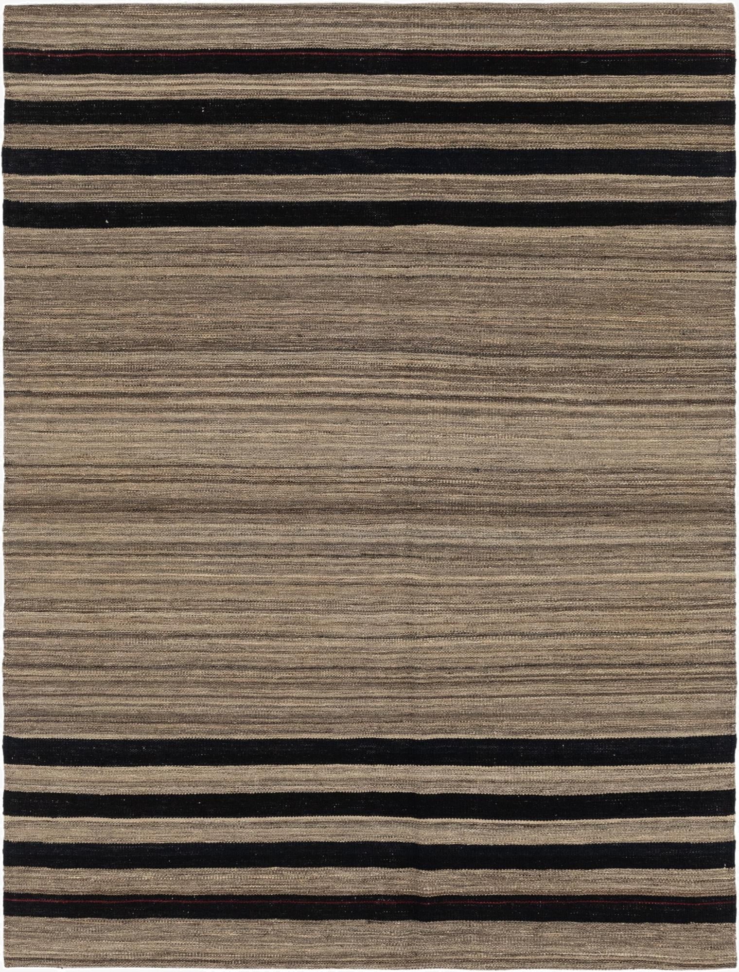  5' 8 x 7' 8  Hand Woven Kilim Modern Wool Rug