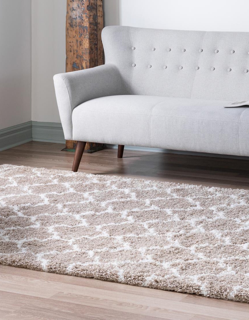 Taupe Custom Taupe Moroccan Shag Rug | Rugs.com