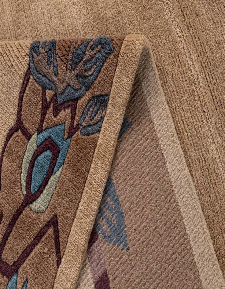 Detail image of  6' 7 x 9' 6  Hand Knotted Nepal Wool Rug