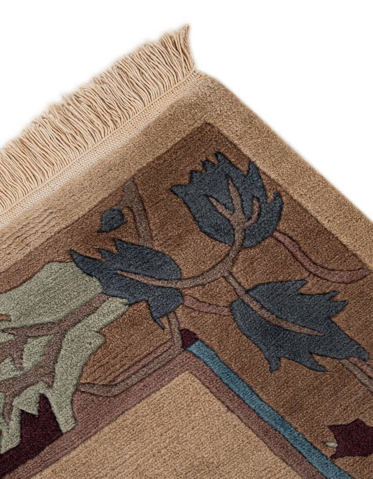 Detail image of  6' 7 x 9' 6  Hand Knotted Nepal Wool Rug